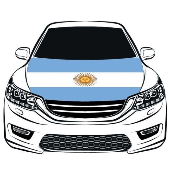 Cubierta para capó de coche con bandera nacional de Argentina, 33x5 pies, 100 tejidos elásticos de poliéster, se puede lavar, pancarta para capó de coche 5175625