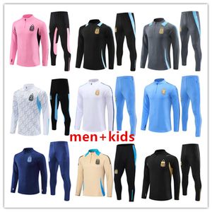 23 24 25 3-Star Argentine Tracksuit Soccer Jersey Messis Training Suit Football Shirt Maradona Di Maria 22/23/24 Men Kid Kit Kit Tracksuit sets Uniforms