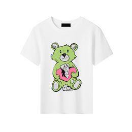 ARI Designers T-shirts pour enfants Garçons Filles Manches courtes Bébé Dessin animé Imprimer T-shirt en pur coton Enfants T-shirts d'été Kid Tops 10 couleurs esskids CXD2403151-6