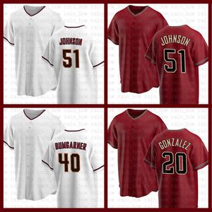 Diamondbacks Randy Johnson Baseball Jersey Madison Bumgarner Luis Gonzalez Christian Walker Carson Kelly Nick Ahmed Stuart Fairchild Seth Beer Jake McCarthy