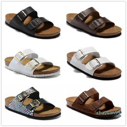 Arizona été plage liège pantoufle tongs sandales femmes couleur mélangée décontracté diapositives chaussures Flat202 US3-15