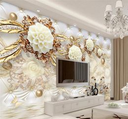 Arkadi 5d panneau mural papier peint marbre diamant bijoux fond rose moderne Europe art mural pour salon grande peinture maison 4994023