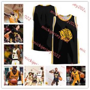 Arkansas Pine Bluff Golden Lions Jersey 32 Caleb Stokes 12 Deuce Wallace 0 Trejon Ware 5 Rashad Williams UAPB Basketball Jersey