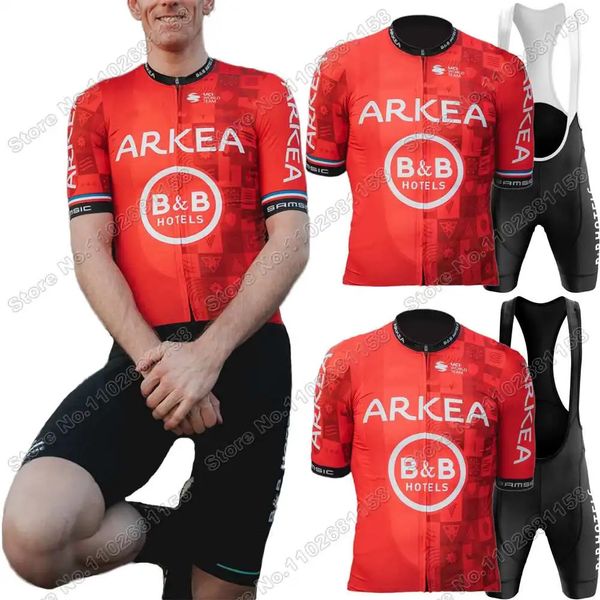 Arkea samsic b els cyclisme maillot excalibur set france champion vêtements hommes road vélo costume pantalon bicycle 240506