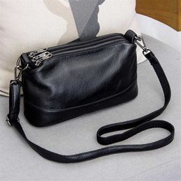 Arliwwi Echte lederen schoudertas Dames luxe handtassen Mode Crossbody Tassen voor vrouwen Vrouw G12 220125