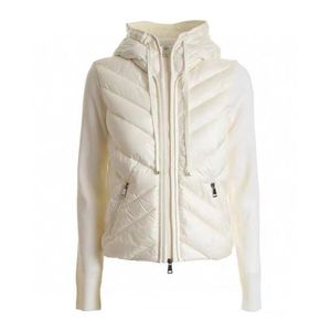 ARM Badge Dames Down Jacket Twill Design Hooded Breid Jacket Winter Warm Down Jackets Maat S-L314A