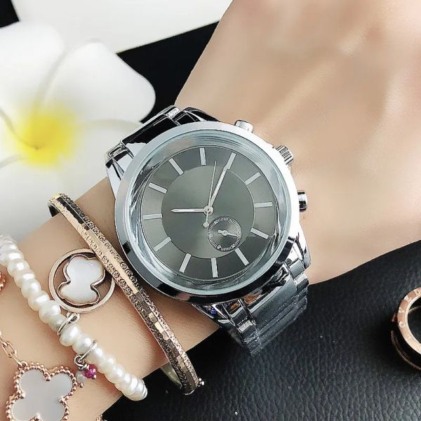 Bras de mode flambant neuf montres femmes hommes style métal bracelet en acier montre-bracelet à Quartz vente chaude livraison gratuite montre de luxe reloj mujer