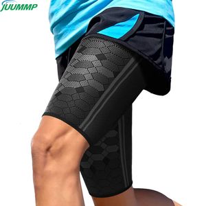 Bras Jambières 1 Paire Cuisse Compression Manches Respirant Élastique Antidérapant Quad et Ischio-Jambier Soutien Manche Supérieure Pour Sports Running 230712