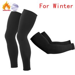 Arm Leg Warmers Raudax Bras Jambières Noir/Blanc Hiver Thermique Fellce Cyclisme Manchettes Vélo Course À Pied Vélo De Course Jambe Manches 231109