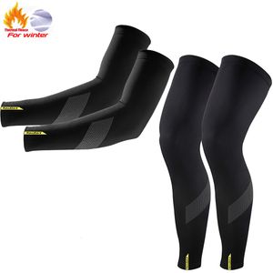 Arm Leg Warmers Raudax High Elasticity and High Quality Winter Warm Fleece Bicycle Arm Warmers Winter MTB Sports Bike Sleeves Cycling Leg Warmer 230511