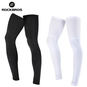 Jambières de bras ROCKBROS course à pied cyclisme jambières de vélo UV crème solaire Leggings Fitness Camping jambières Sports de plein air sécurité genouillères 230918