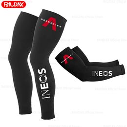 Armbeenwarmers Team Ineos Grenadier Beenwarmers Zwart UV-bescherming Fietsen Armwarmer Ademend Fietsen Hardlopen Racefiets Beenmouwen 231109