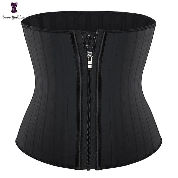 Arm Shaper Plus Taille XS à 6XL Latex Caoutchouc Zip Gaine Gaine Sport Ceintures 25 Acier Désossé Taille Formateur Corset Femmes Body Shapewear 231121