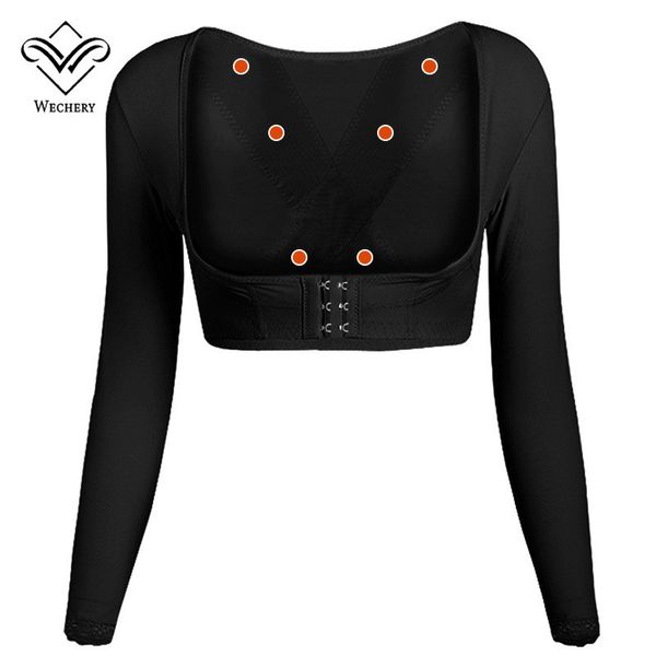 Arm Shaper WECHERY Underbust Push Up Shapers Top Vrouwen Houding Corrigerende Ondergoed Lichaam Slanker Shapewear 230921