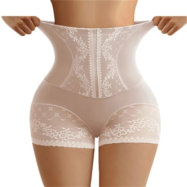 Arm Shaper femmes taille haute contrôle culotte sans couture Shapewear slips avec dentelle minceur Shorts ventre plat façonnage sous-vêtements post-partum 231010