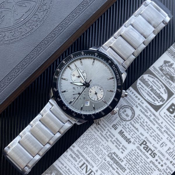 Arman Wrist Watches For Men 2023 Mens montres Tous les cadrans Travail Quartz Watch de haute qualité Top Luxury Marque Chronograph Clock Clock Fashion Steel Strap Montre de Luxe Type