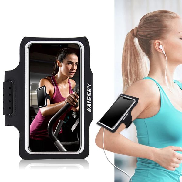 Brassards haiskky 186 Running Sport Phone Bandbands Case Universal UltraHin On Hand Gym Work Out Band Band Pouche pour iPhone Samsung Xiaomi