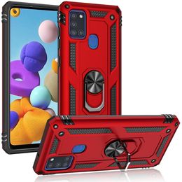 Armor Case Roterende Metalen Ring Houder Kickstand Schokbestendig Cover Voor Samsung Galaxy A21S M30 A40S A10 A10S A20S A20E A10E A30 A20