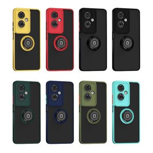 Armor Voor Oppo A79 A2 A58 A78 A74 A94 A73 A93 A52 A72 A92 A16 A16s A53 A32 A55 Reno11 Reno 7 Pro 5G Case Siliconen Ring Stand Vind X5 Lite Bescherming Cover