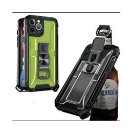 Cajas de armadura Cubierta del titular con el abridor de botellas de oso Magnético para iPhone13 12 Pro Max 11 XR XS 8 Samsungs22 S21 S20 Fe Ultra Plus Note20 A01 A10S A11 A02 A02S A72 A52 Moto