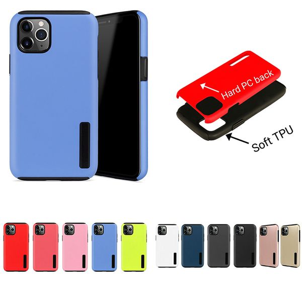 Armure Cas Couverture Antichoc 2in1 TPU PC Dos Mat Pour iphone13 12 proMAX 11 X 8 SamsungGalaxyS21 Plus Ultra FE S20 S10 S9 Note20 Note10 J8 J7 J6 A72 A52 A32 A01 A11 LG MOTO