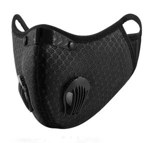 Armure Masque Masque Filtre Armure Réglable Activé de carbone Sport Traine Masques PM2.5 Antipollution Remplaçable Clip Nez Designer Fac