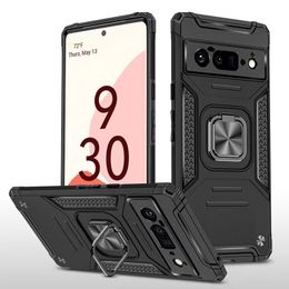 Armor Telefoon Gevallen Voor Google Pixel 8 8A 7A 7 6 6A 5A 4A 5 Pro Kickstand Shockproof Mobiele pc Case Cover Coque