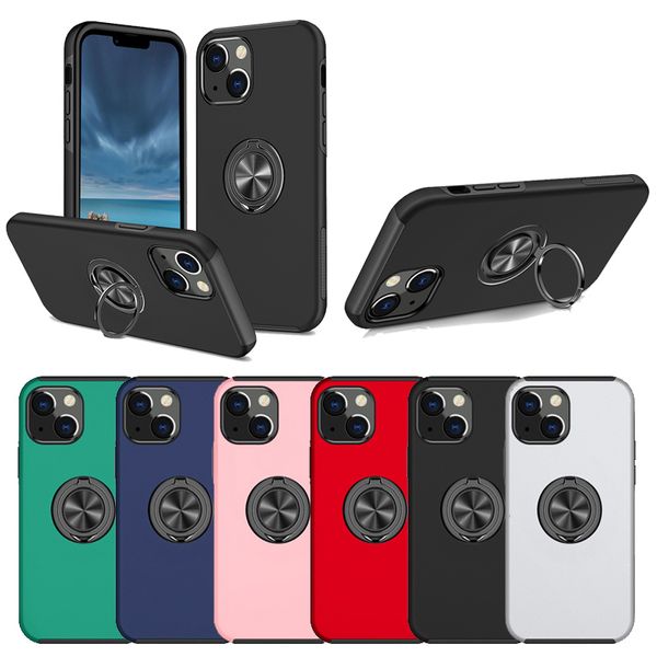 Armor Fundas para teléfonos a prueba de golpes para Iphone 15 14 Plus 13 12 11 Pro Max XsMax Xr Xs X 6 7 8 Plus Hybrid PC TPU multifunción Kickstand Cellphone Bags Case