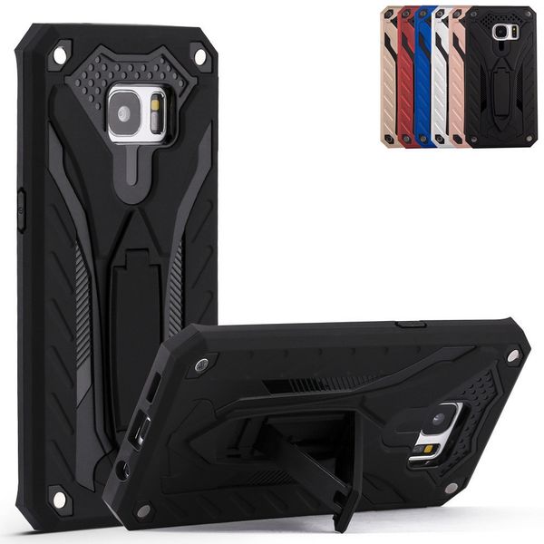 Fundas protectoras Armor a prueba de golpes para Samsung Galaxy S7 Edge S8 S9 S10 Plus S10e Note 5 8 9 10 Soft TPU Hard PC Shell Back Cover