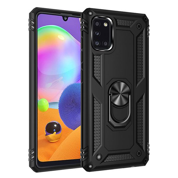 Fundas de teléfono con soporte de armadura para Samsung Galaxy Note20 Ultra S9 S10 S20 Plus Note 10 Lite 8 9 S10e S20 Ultra funda con soporte de anillo magnético