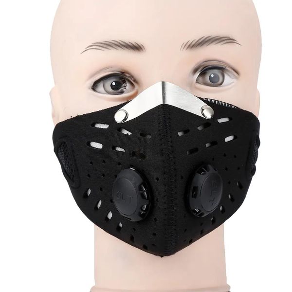Armor Super Masque anti-poussière Sports Demi-visage chaud Protection contre le charbon actif Masque Filtre facial Cyclisme Vélo Vélo Moto