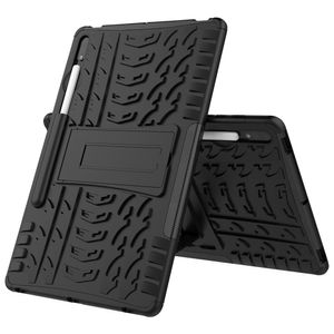 Armor Tablet Cases para Samsung Tab S8 S7 Plus FE 12.4 pulgadas SM-X800 T730 T970 Funda híbrida resistente delgada de silicona a prueba de golpes