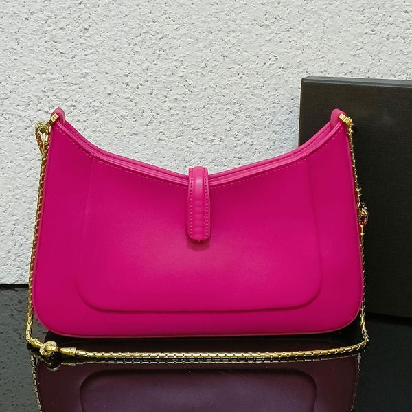 Bolso de hombro para axila Bolsos Moda Cadena dorada Bolsos cruzados Cierre de cremallera Cerrojo serpentino Bolsillo para teléfono celular Monedero de mano de gran capacidad Carteras de mano para mujer