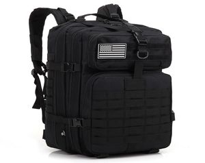 Army Backpacks Tactical Bag Runcksacl Packs 45L Assault Tassen Outdoor 3p EDC Molle Pack voor trekking picknick jogging spelen camping Hu9559251