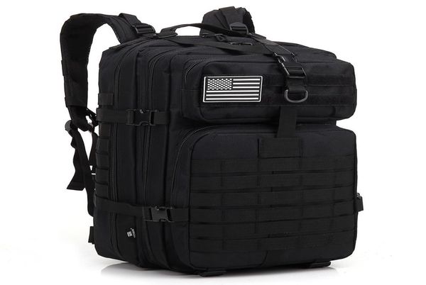 Mochilas del ejército Bolsa táctica Paquetes Runcksacl Bolsas de asalto 45L Paquete Molle EDC 3P para exteriores Para trekking picnic jogging jugar camping hu5713116