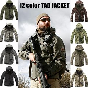 Armée Camouflage Manteau Tactique Veste Vêtements Outwear Soft Shell Imperméable Coupe-Vent Veste Ensemble