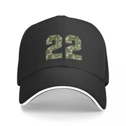 Casquette de Camouflage de l'armée, numéro vingt-deux soldats porte-bonheur 22, visière, chapeau de boule sauvage, chapeaux pour hommes et femmes, 231226