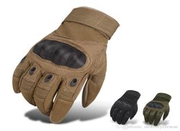 Ejército Combate Entrenamiento de soldados y guantes tácticos de la policía Hombres al aire libre Pintall Sport Montar guantes de bicicletas Motocicletas de dedo completo2904731