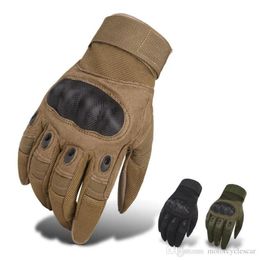 Traine de combat de l'armée Soldats et policiers Gants tactiques hommes Paintball extérieur sport conduisant des gants de vélo complet Motorcycle de doigt1034354