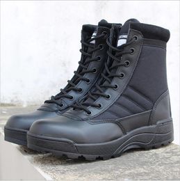 Fan de l'armée chaussures de randonnée en plein air bottes tactiques automne et hiver hommes et femmes hautes pour aider les bottes du désert bottes de combat