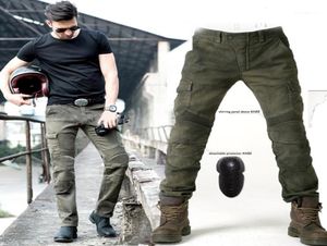 Verde militar Uglybros MOTORPOOL UBS06 Jeans Men039s Pantalones de motocicleta Equipo de protección Moto Racing7962113