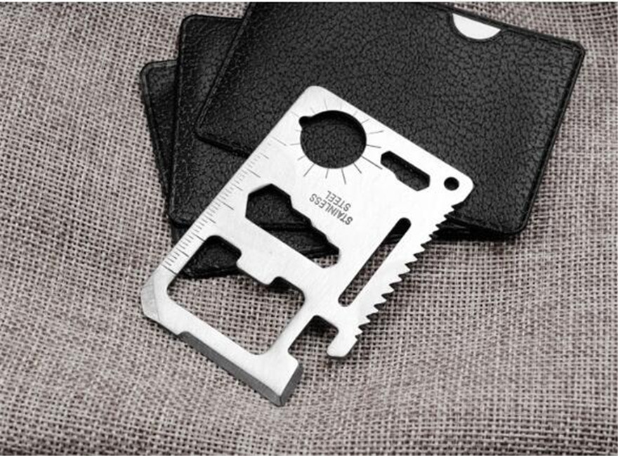 Armé Knife Outdoor Camping Multifunktionsverktyg Verktygskort Rostfritt Emergency Survival Pocket Opener KD1