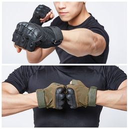 Guantes tácticos militares del ejército Paintball Airsoft Hunting Shooting Fitness Outdoor Fitness Senderismo sin dedos/guantes de dedo completo