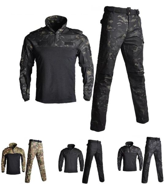 Uniforme militaire de l'armée, combinaison de Combat respirante de Camouflage BDU, ensemble de vêtements de jeu de guerre Airsoft, chemises à séchage rapide et pantalons tactiques6553130