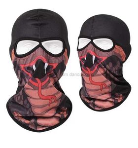 Army Tactical Winter Warm Ski Cycling 2 Hole Balaclava Hood Cap Volgelaatsmasker Masker zomer ademende koeling Zonnebrandcrème hoed met nekmasker maskers