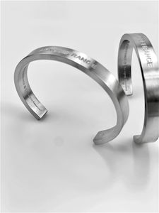 Arnodefrance ADF stalen drukfunctie industriële sense armband titanium stalen paar armband accessoires Mannen en vrouwen tij merk