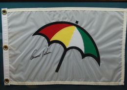 Arnold Palmer Dédicacé Signé Signé Auto Collectable MASTERS Open Golf Pin Flag