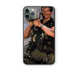 Arnold Schwarzenegger Film Commando 1985 poster achterkant case Voor iphone 11 12 13 mini Pro Max siliconen TPU telefoon case H11203712779