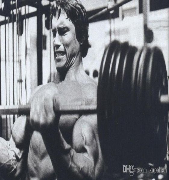 Arnold Schwarzenegger affiche haltérophilie musculation entraînement Sport Art affiches impression Popaper 16 24 36 47 pouces 3984275