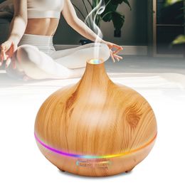 Aroma Diffuser Essentiële Olie Diffusers voor Thuiskantoor Cool Mist Luchtbevochtiger voor Slaapkamer Stil met Omgevingslicht Waterloos Auto Off Aromatherapie